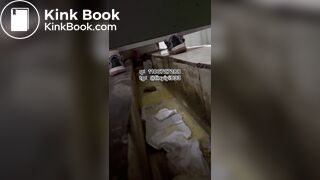 The girl moaned and pooped in the bathroom