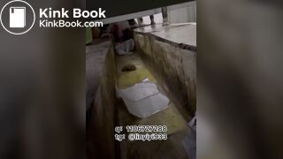 The girl moaned and pooped in the bathroom 2