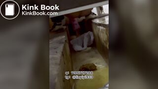 The girl moaned and pooped in the bathroom 2