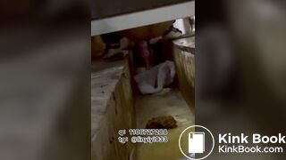 The girl moaned and pooped in the bathroom 2