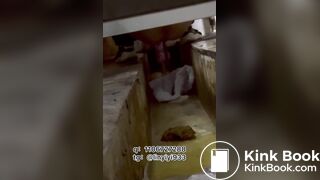 The girl moaned and pooped in the bathroom 2