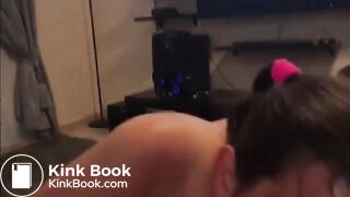 Teen Sucks Whipped Cream Off Cock