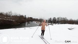 Nude Skiing Solo Female With Tattoos