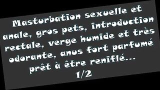 Je pète fort et je m'encule en me masturbant 1/2