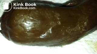 Grosse fournée intestinale en dégustation que j'arrose de sperme