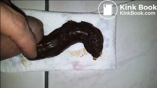 Grosse fournée intestinale en dégustation que j'arrose de sperme