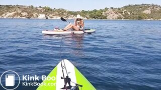 Public Flashing: Butt Plug & Pussy Exposed for Yachts & Fishermen