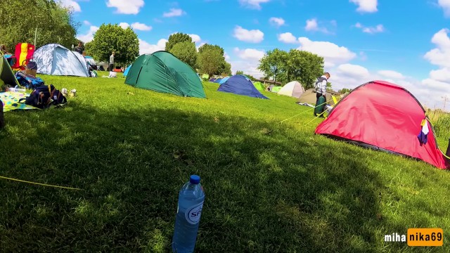 VERY RISKY SEX IN A CROWDED CAMPING AMSTERDAM | PUBLIC POV by MihaNika69