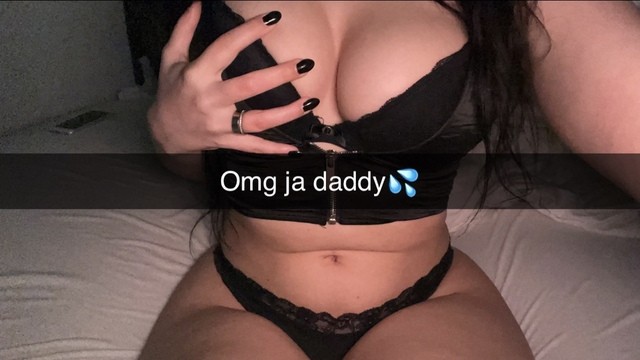 18 year old slutty cheats on her boyfriend on Snapchat/ Cuckold/ Sexting/Cheating