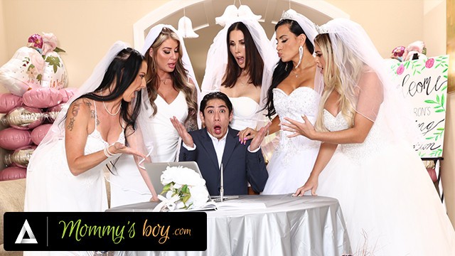 MOMMY'S BOY - Furious MILF Brides Reverse Gangbang Hung Wedding Planner For Wedding Planning Mistake