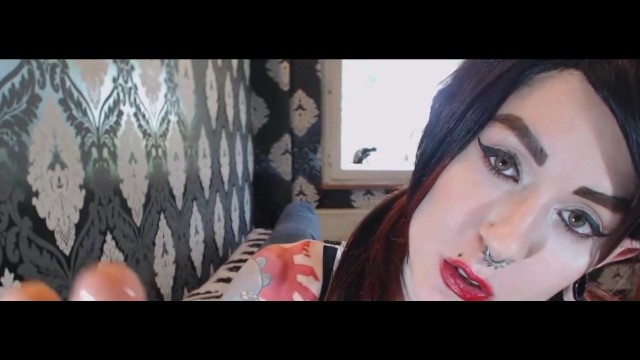 tattoo girl pov spitting