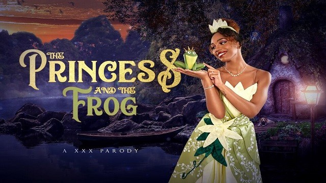 Ebony Babe Lacey London as PRINCESS Tiana Turns FROG Into Lover VR Porn