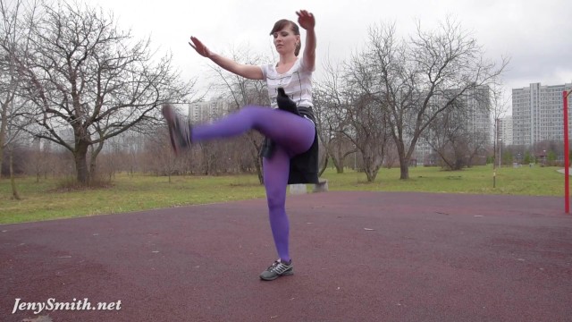 Jeny Smith - pantyhose training