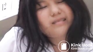 Naughty Japan Schoolgirls - Wet knickers groped in library