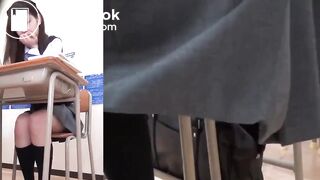 Naughty Japan Schoolgirls - Classroom Pantypoop #9