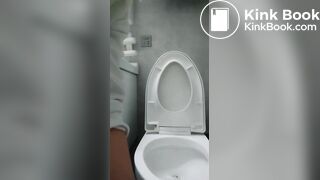 Beautiful women pooping in the toilet 176