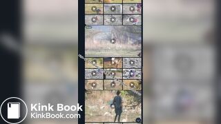 Indian woman poops in the wild