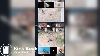 Indian woman poops in the wild