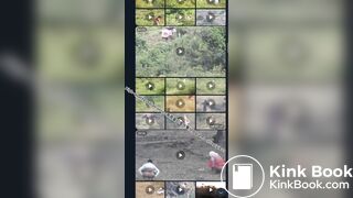 Indian woman poops in the wild