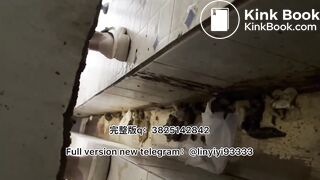 Girl pooping in toilet 002