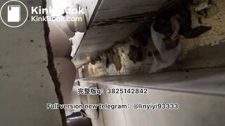 Girl pooping in toilet 002