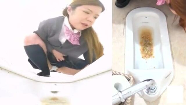 Asian vomit toilet cam