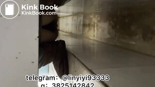 Girl pooping in toilet 006