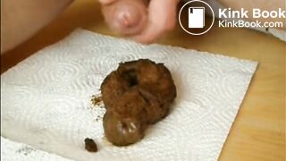 Large suprise rectale et matinale enduite de purée séminale