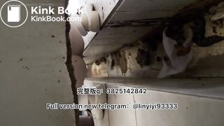 Girl pooping in toilet 015