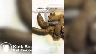 Girl pooping in toilet 019