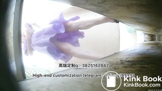 Beautiful girl poops in the toilet 6