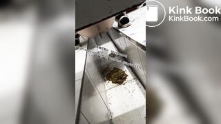 Beautiful girl poops in the toilet 8