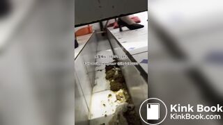 Beautiful girl poops in the toilet 10