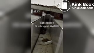 Beautiful girl poops in the toilet 10