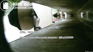 Beautiful girl poops in the toilet 16