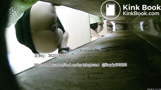 Beautiful girl poops in the toilet 16