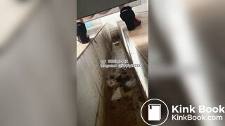 Beautiful girl poops in the toilet 17