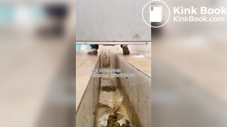 Beautiful girl poops in the toilet 18