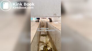 Beautiful girl poops in the toilet 18