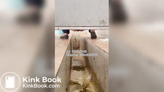 Beautiful girl poops in the toilet 18