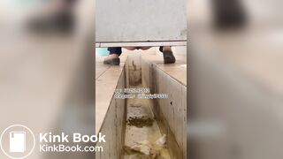 Beautiful girl poops in the toilet 18