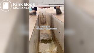 Beautiful girl poops in the toilet 18