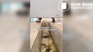 Beautiful girl poops in the toilet 18