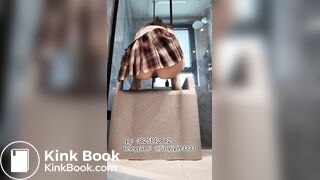 Beautiful girl poops in the toilet 20