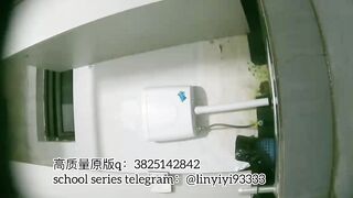 Beautiful girl poops in the toilet 21