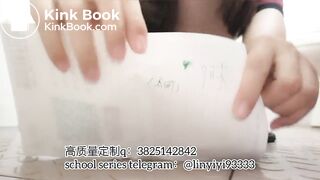 Beautiful girl poops in the toilet 23