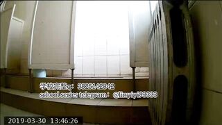 Beautiful girl poops in the toilet 25