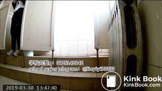 Beautiful girl poops in the toilet 25