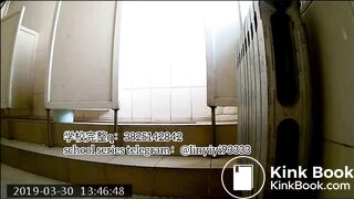 Beautiful girl poops in the toilet 25