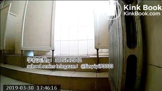 Beautiful girl poops in the toilet 26